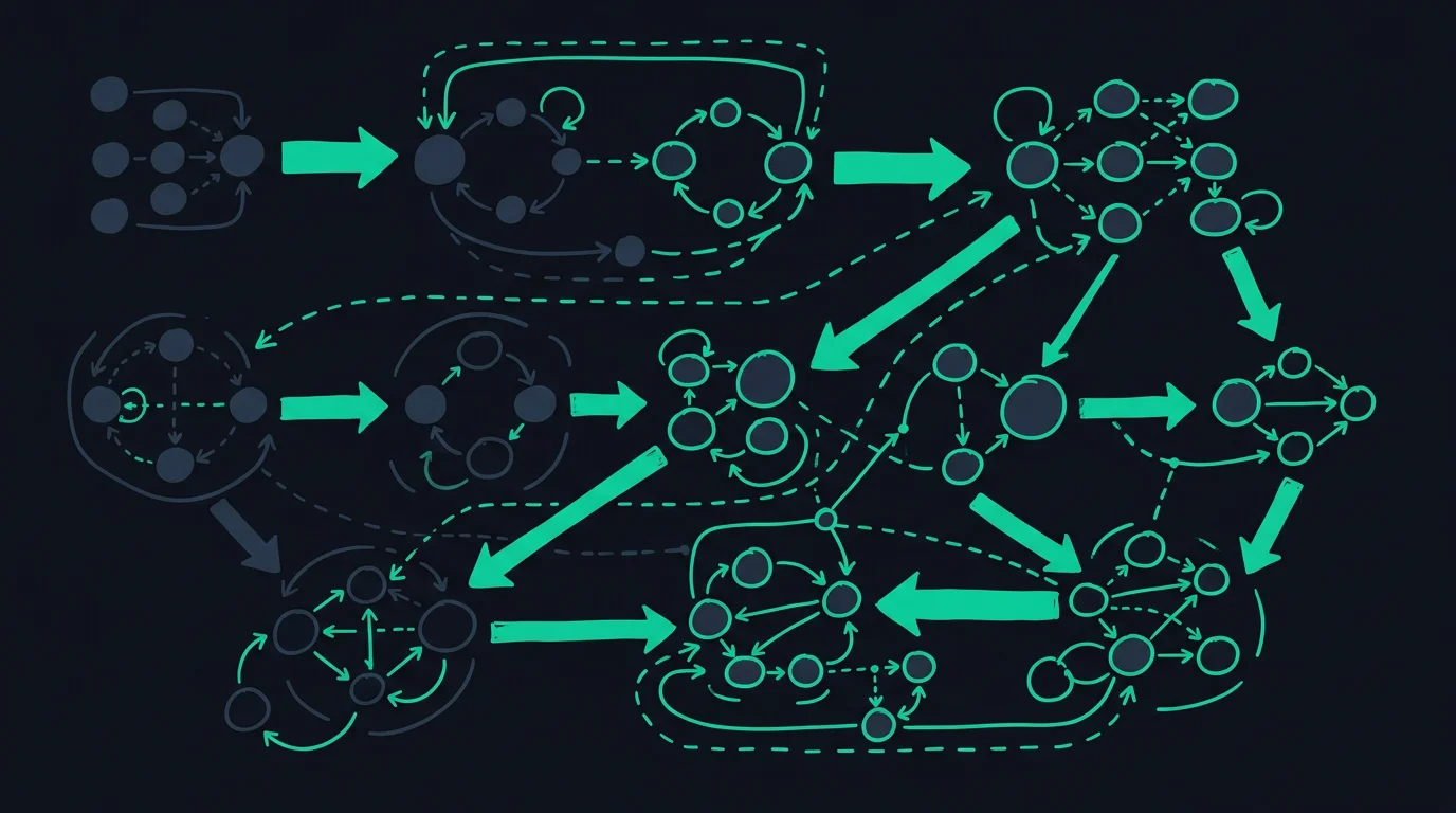 Schemaskizze fiktiver Prüf- und Schulungsnetzwerke, Illustration 1200x800